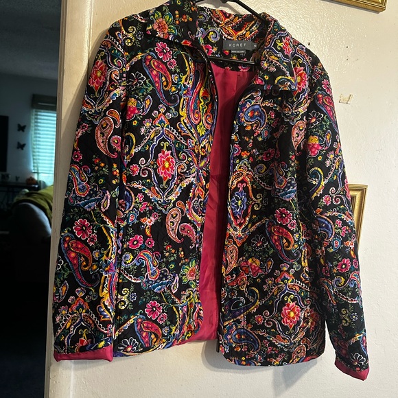 Koret Women's Vibrant Paisley Blazer - Picture 1 of 3